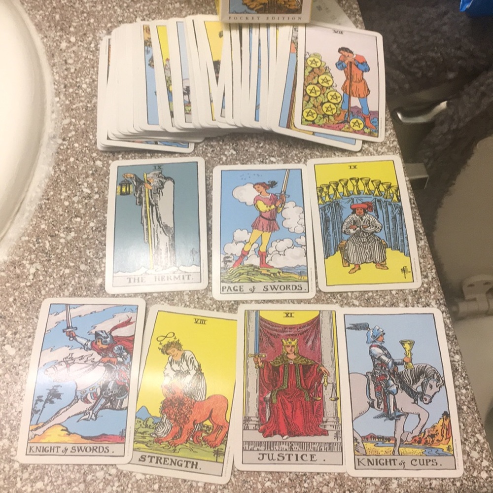 78 Rider Waite Tarot Cards pocket edition